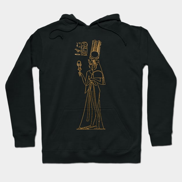 Nefertari Gold & Black - Queen of Ramses Hoodie by CRWPROD